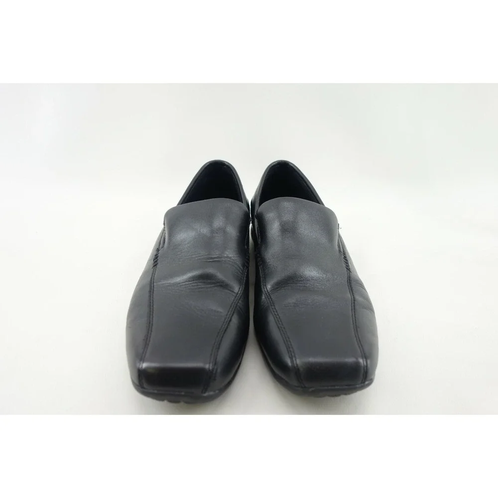 Stacy Adams Men's Slip On Loafers Dress Shoes Black Bicycle Toe Leather‎ 10.5 M